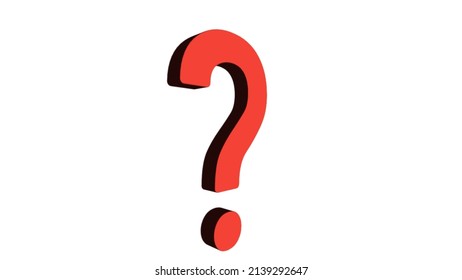 Question Mark Red 3d Question Mark Stock Illustration 2139292647 ...