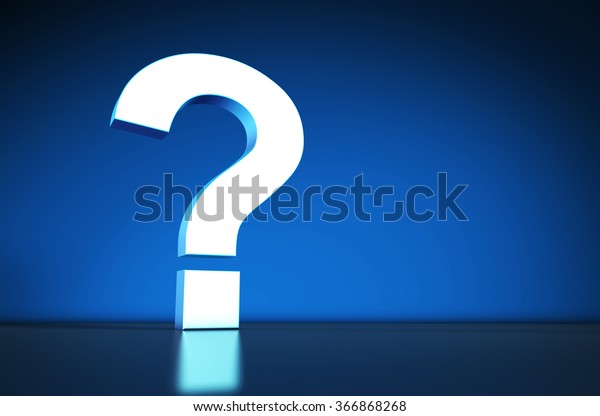 Question Mark Symbol Icon On Blue Stock Illustration 366868268 ...