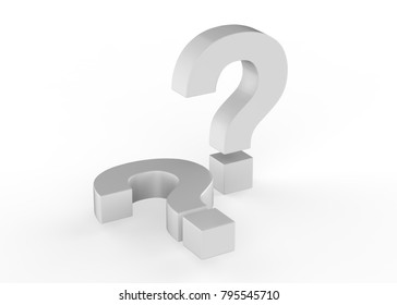 Question Mark Symbol On Isolated White Stock Illustration 795545710 ...