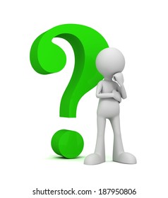 Question Mark Thinking Man Stock Illustration 187950806 | Shutterstock