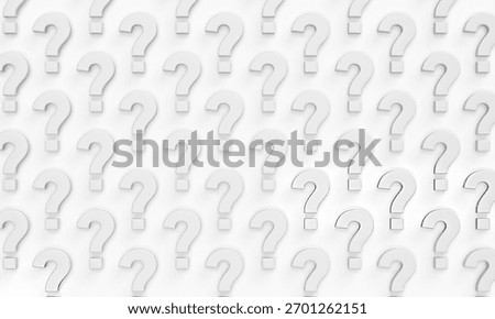 a lot of a question marks on a white background