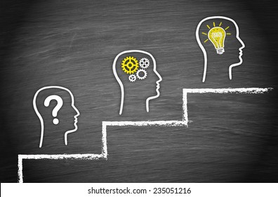 Question - Think - Solution - Powered by Shutterstock