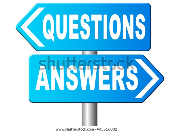 Questions Answers Ask Right Question Get Stock Illustration 405516082