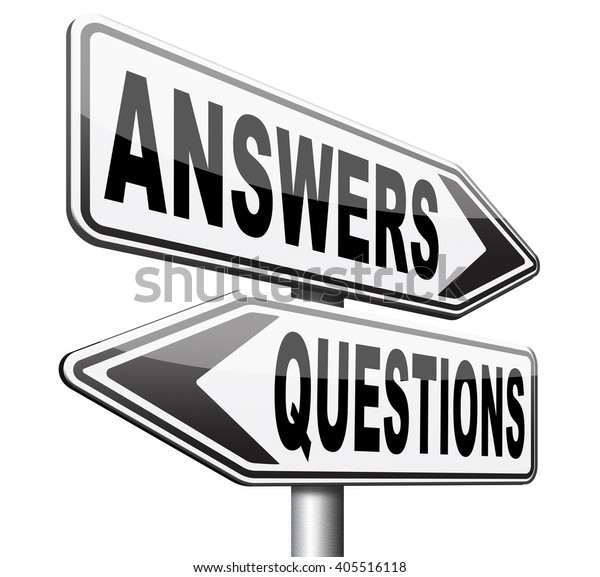 Questions Answers Ask Right Question Get Stock Illustration 405516118