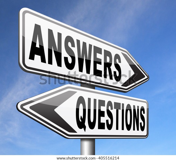 Questions Answers Ask Right Question Get Stock Illustration 405516214