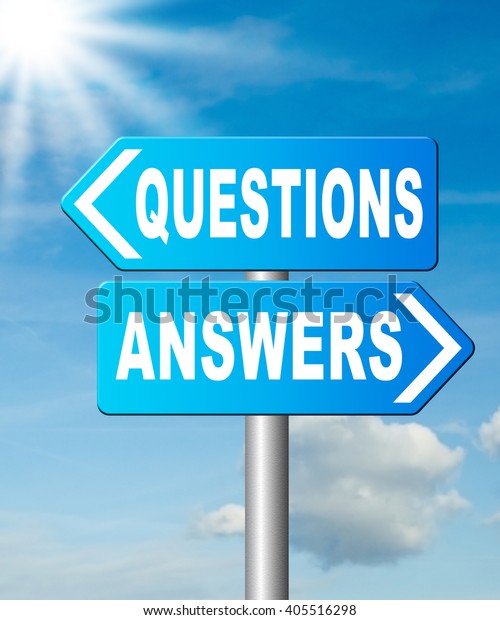 Questions Answers Ask Right Question Get Stock Illustration 405516298