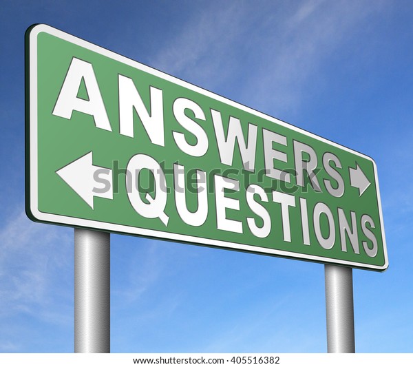 Questions Answers Ask Right Question Get Stock Illustration 405516382