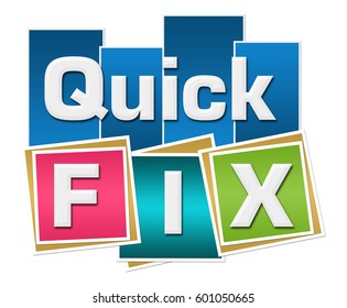 Quick Fix Colorful Squares Stripes 