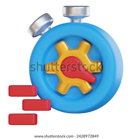 quick response 3d icon illustration. customer and support 3d rendering