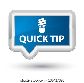 Quick Tip (bulb Icon)