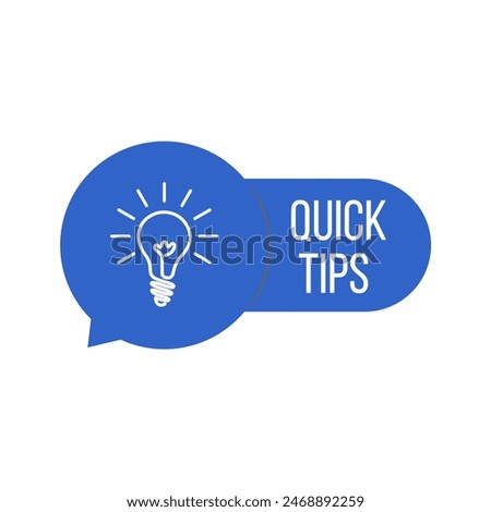 Quick tips design template illustartion