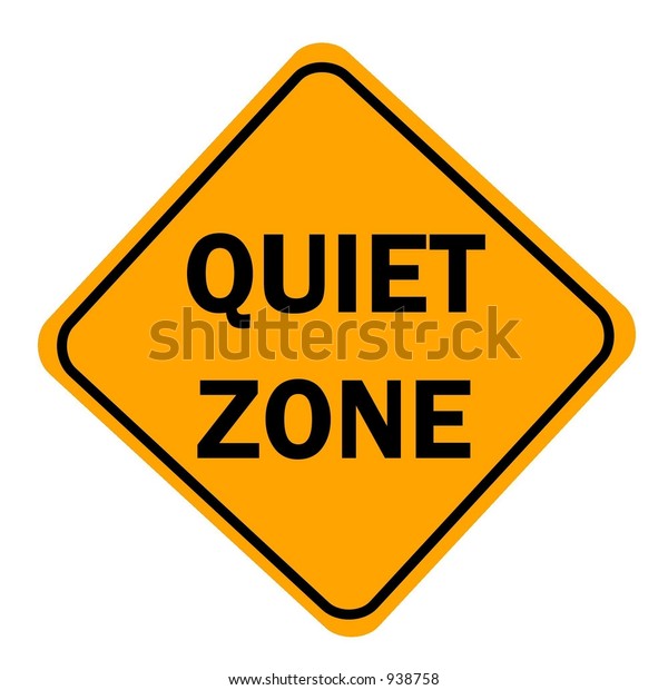 Quiet Zone Sign Isolated On White Stock Illustration 938758