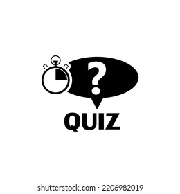 Quiz icon. E-Learning icon isolated on white background