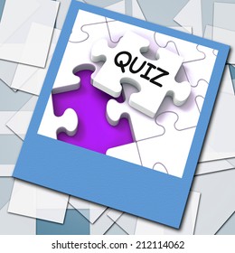 Quiz Photo Meaning Online Exam Challenge Stock Illustration 212114062