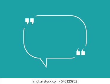 Quote Blank Speech Bubble Abstract Bright Design