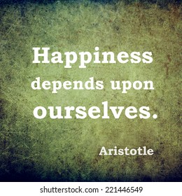 Quote Of The Famous Ancient Philosopher Aristotle. Motivational Text 