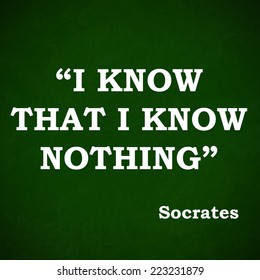 Quote Of The Famous Ancient Philosopher Socrates. Motivational Text 