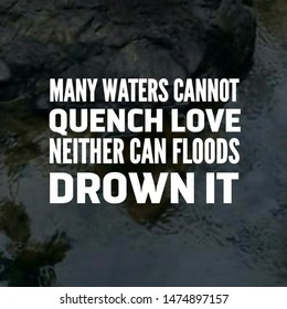 Quote Love Many Waters Cannot Quench Stock Illustration 1474897157 |  Shutterstock