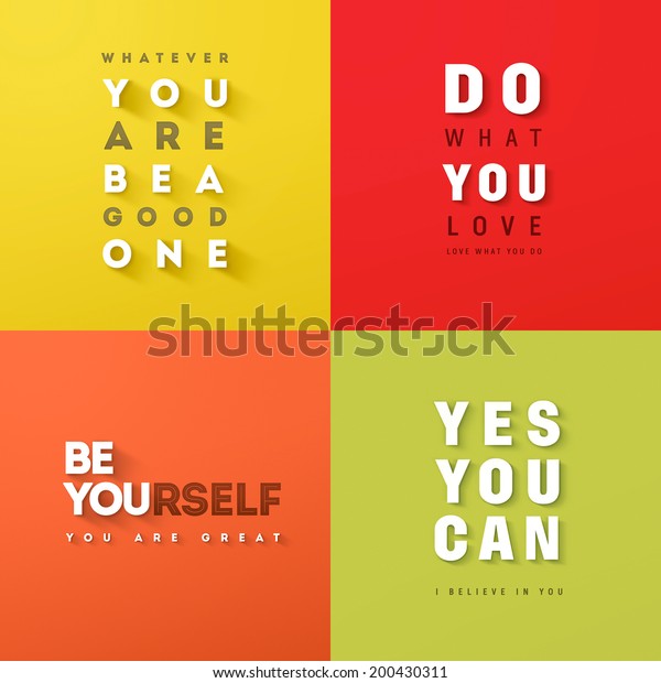 Quote Typographical Whatever You Be Good Stock Illustration 200430311