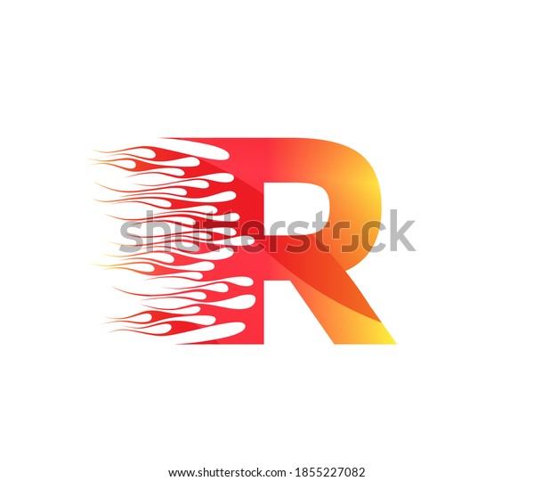 R Fire\
Creative Alphabet Logo Design\
Concept