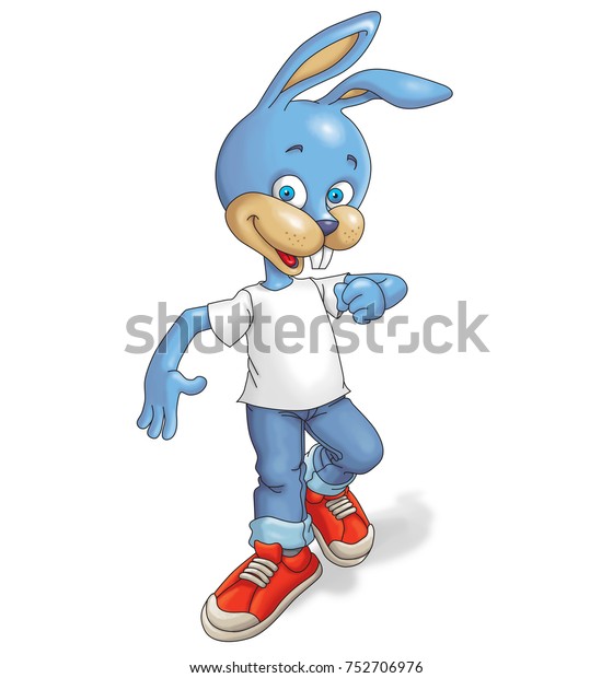 Rabbit Cartoon Image Stock Illustration 752706976 | Shutterstock