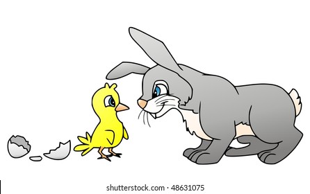 Rabbit And Chicklet