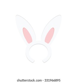 Rabbit Ears Raster Illustration Easter Rabbit Stock Illustration ...