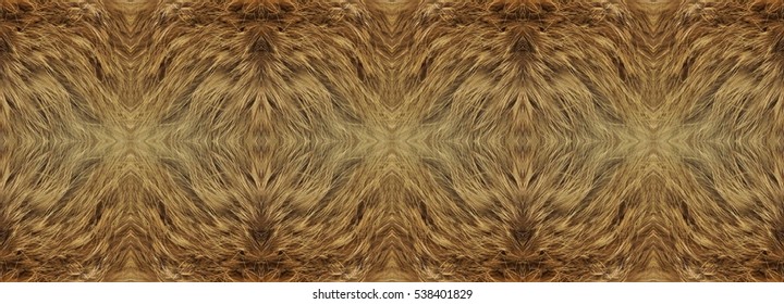 Rabbit Fur Texture Seamless Border Background