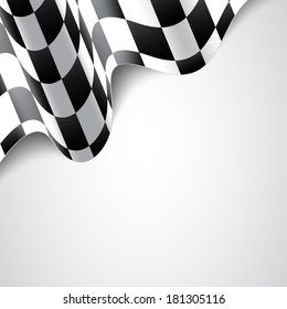 Race background. Checkered flag. Raster version