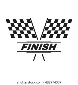 Race Flag Logo Template Stock Vector (Royalty Free) 1025009902 ...