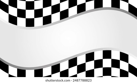 Race Flag Silhouette , Race Flag Desig Illustration Vector - Powered by Shutterstock