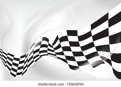 Race Flag Wave Waveing Checkered Flag Stock Illustration 710618743 ...