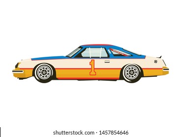 Racing Car Classic Sports Car Seventies Stock Illustration 1457854646 ...