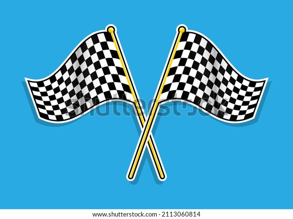 Racing Flags finish line
illustration
