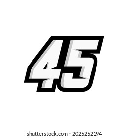 Racing Number 35 Logo White Background Stock Illustration 2024274764 ...