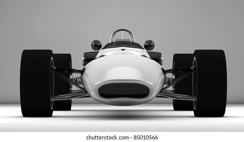 racing sports car concept in retro style