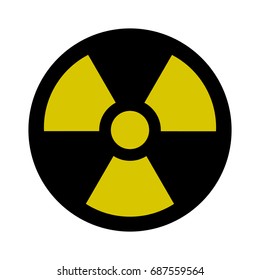 Radiation Sign Nuclear Threat Danger Warning Stock Illustration 682734082