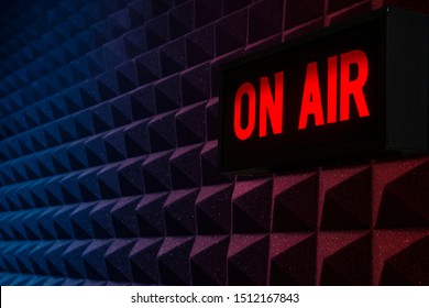 For Radio Stations: Background With On Air Sign
