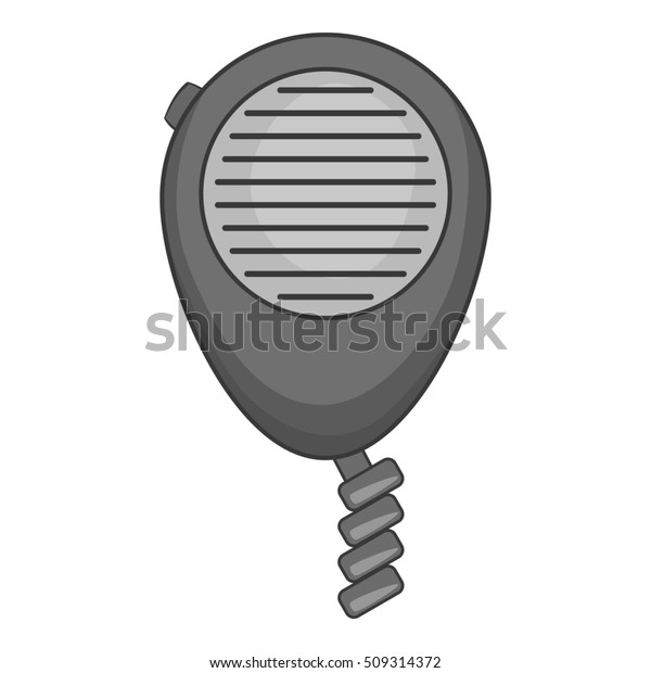Radio taxi icon. Gray monochrome illustration of\
radio taxi  icon for\
web