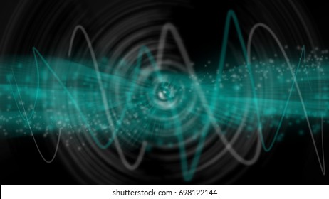 Radio Wave Signal Background 