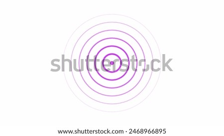 Radio waves background and expanding graphics. Radio wave signal illustration.