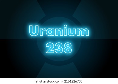 Radioactive Isotope Waste Uranium 238 Alpha Emission Radioactivity Symbol