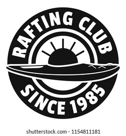 Rafting club logo. Simple illustration of rafting club logo for web design isolated on white background - Powered by Shutterstock