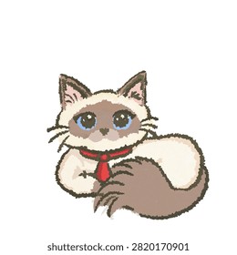 A Ragdoll is a large, gentle, and affectionate cat breed known for its striking blue eyes, silky semi-long fur, and docile personality. They get their name because they go completely limp and relaxed when picked up