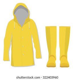 Rain Coat, Rubber Boots, Rain Jacket, Gumboots