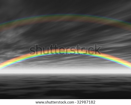 Similar – Image, Stock Photo somewhere…. Rainbow