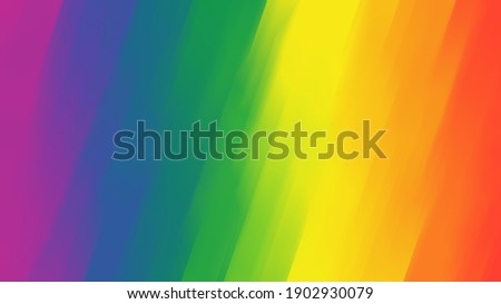 Rainbow background, gay pride, LGBTQ themed multiple colors with blurred lines, striped, pattern background.  ストックフォト © 