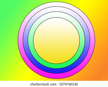 Rainbow Circle Background