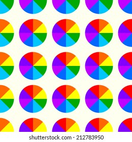 Rainbow circle background. Rainbow circle background. 