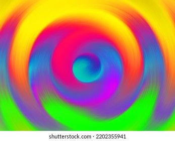 Rainbow in circular motion, vibrant multicolors, circumference, swirl, children, fantasy, magic, dreams, party - Powered by Shutterstock